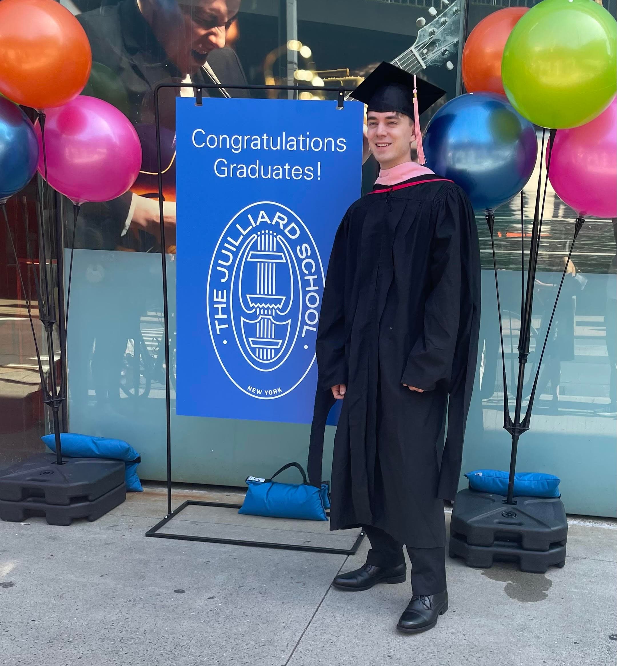 A picture of me at Juilliard commencement